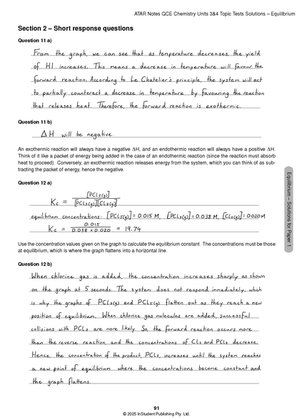 ATAR Notes QCE Chemistry 3&4 Topic Tests (2026-2028)