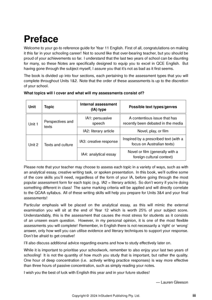 ATAR Notes QCE English 1&2 Notes (2025–2027)