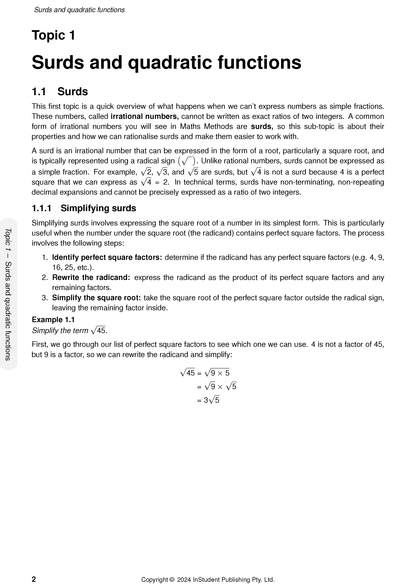 ATAR Notes QCE Maths Methods 1&2 Complete Course Notes (2025–2027)