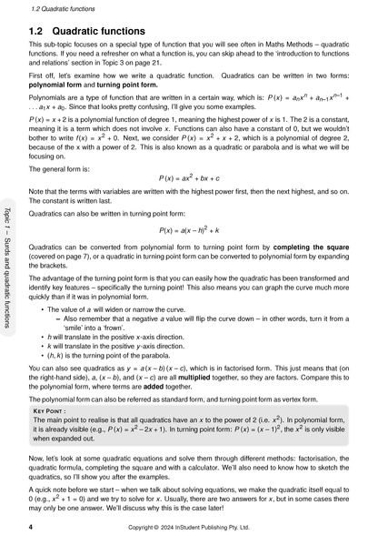 ATAR Notes QCE Maths Methods 1&2 Complete Course Notes (2025–2027)