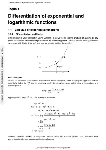 ATAR Notes QCE Maths Methods 3&4 Complete Course Notes (2026-2028)