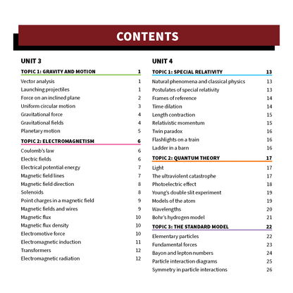 ATAR Notes QCE Physics 3&4 Summary Sheets (2026-2028)