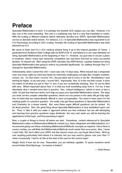 ATAR Notes QCE Specialist Maths 3&4 Complete Course Notes (2026-2028)