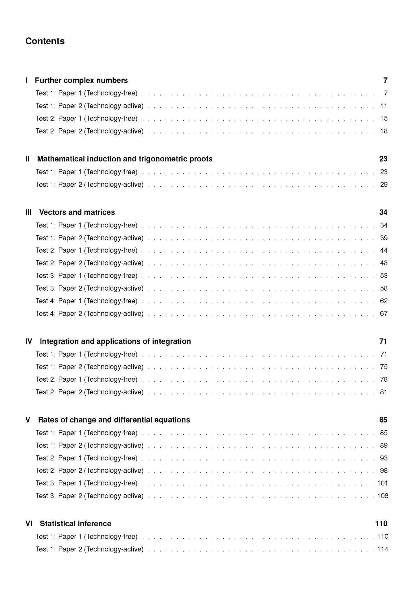 ATAR Notes QCE Specialist Maths 3&4 Topic Tests (2026-2028)