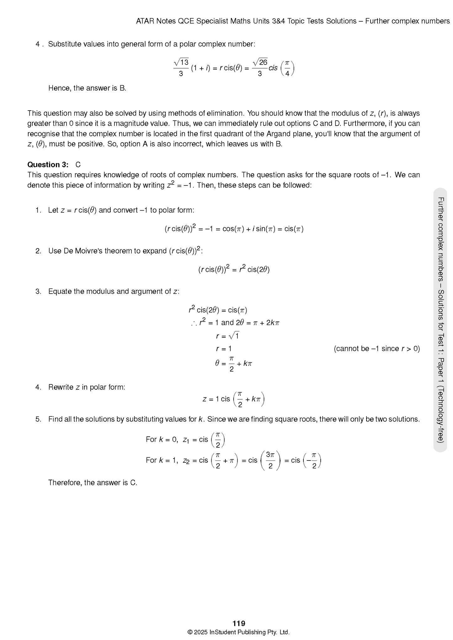 ATAR Notes QCE Specialist Maths 3&4 Topic Tests (2026-2028)