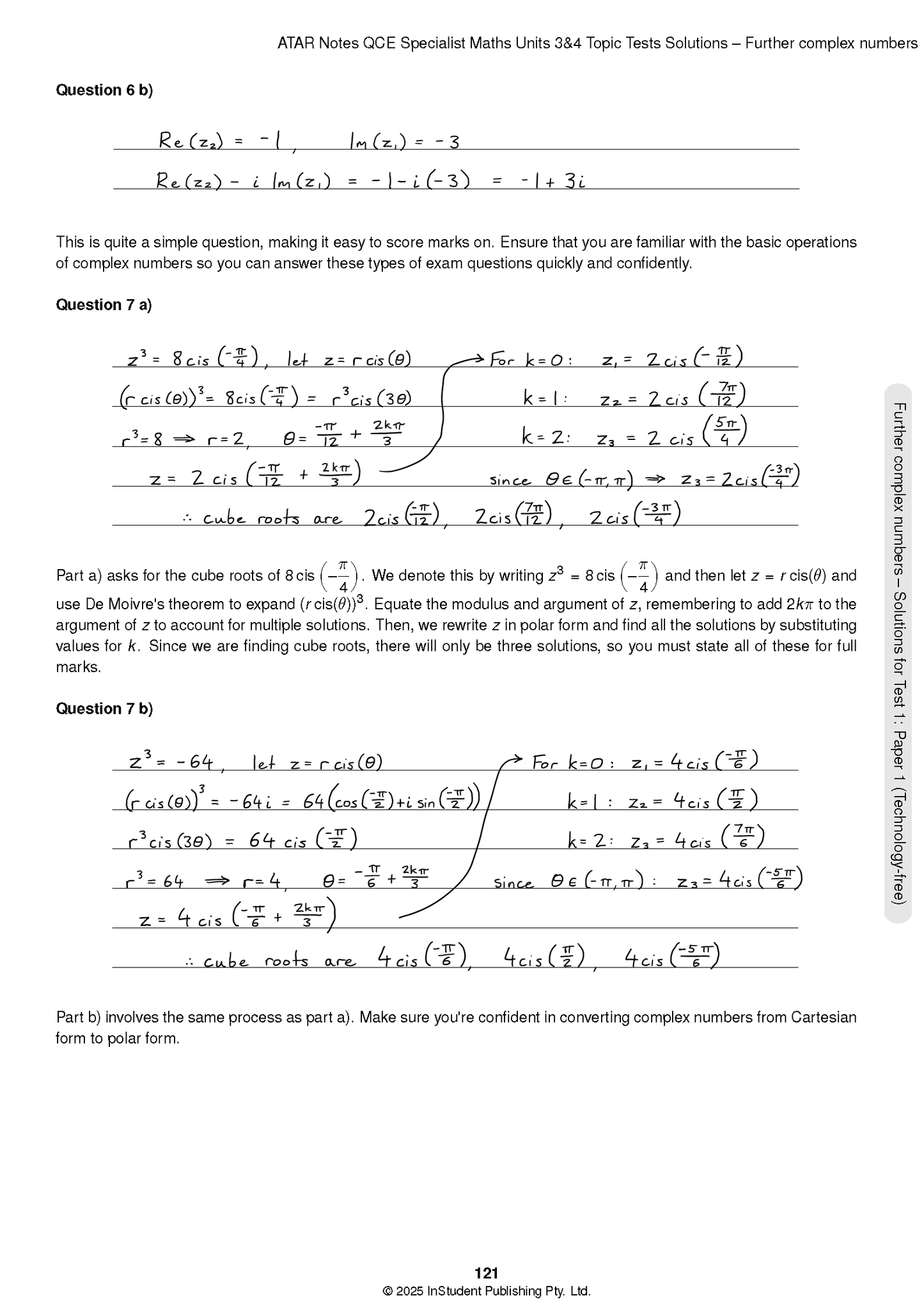 ATAR Notes QCE Specialist Maths 3&4 Topic Tests (2026-2028)