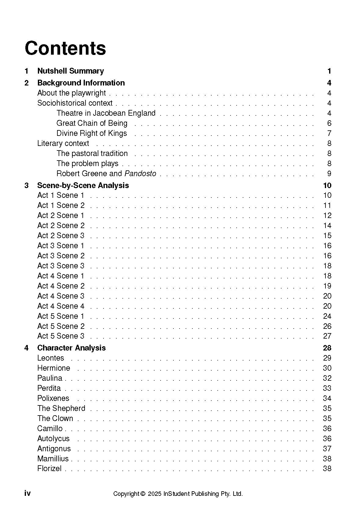 ATAR Notes Text Guide: The Winter's Tale by William Shakespeare