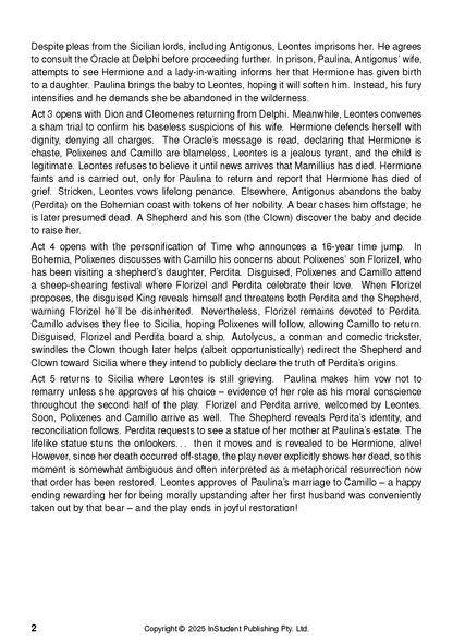 ATAR Notes Text Guide: The Winter's Tale by William Shakespeare