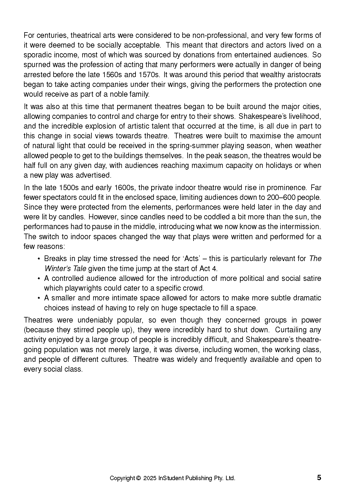 ATAR Notes Text Guide: The Winter's Tale by William Shakespeare