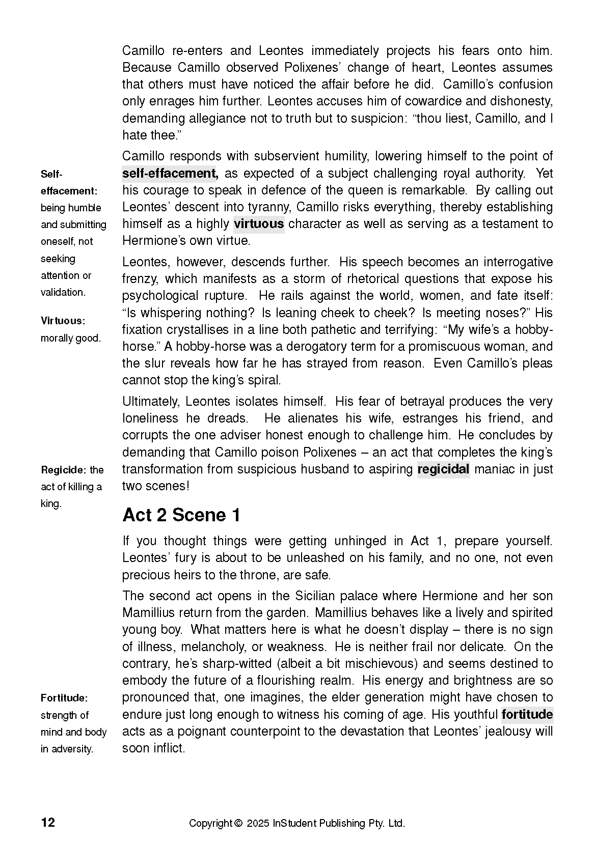 ATAR Notes Text Guide: The Winter's Tale by William Shakespeare