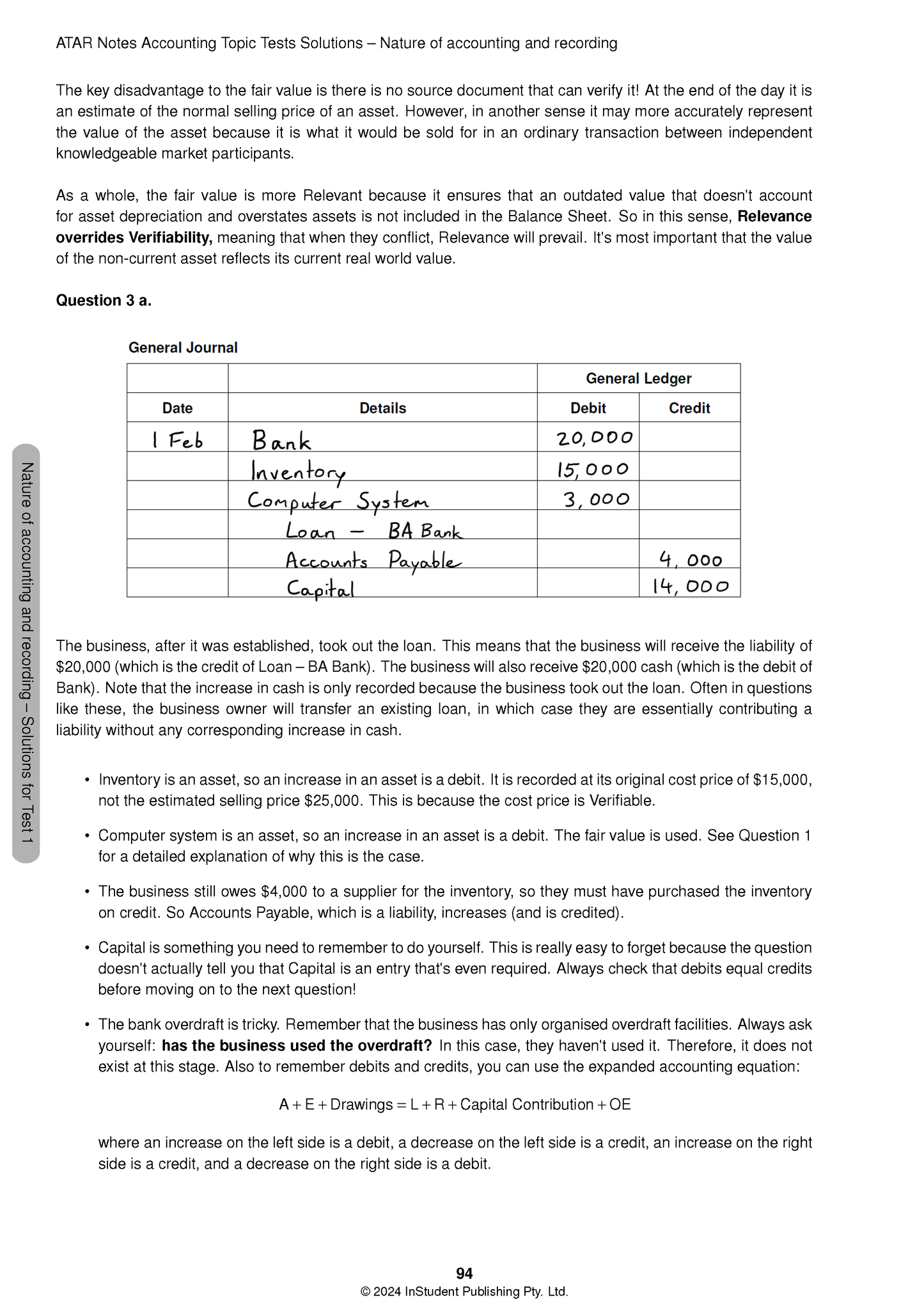 ATAR Notes VCE Accounting 3&4 Topic Tests (2025–2027)