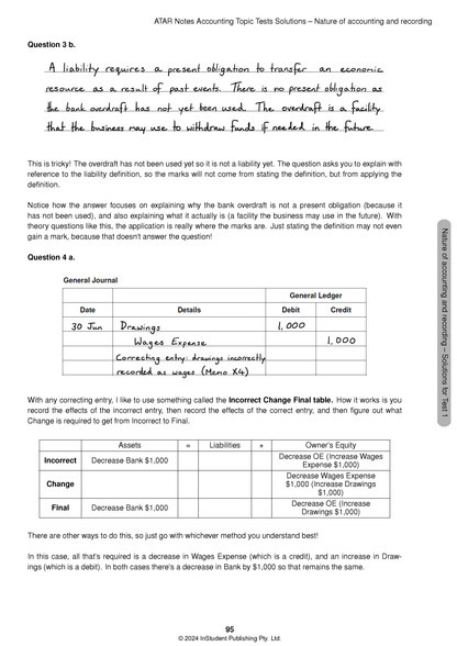 ATAR Notes VCE Accounting 3&4 Topic Tests (2025–2027)