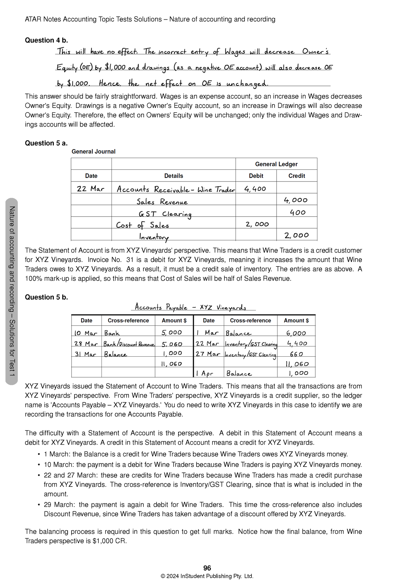 ATAR Notes VCE Accounting 3&4 Topic Tests (2025–2027)