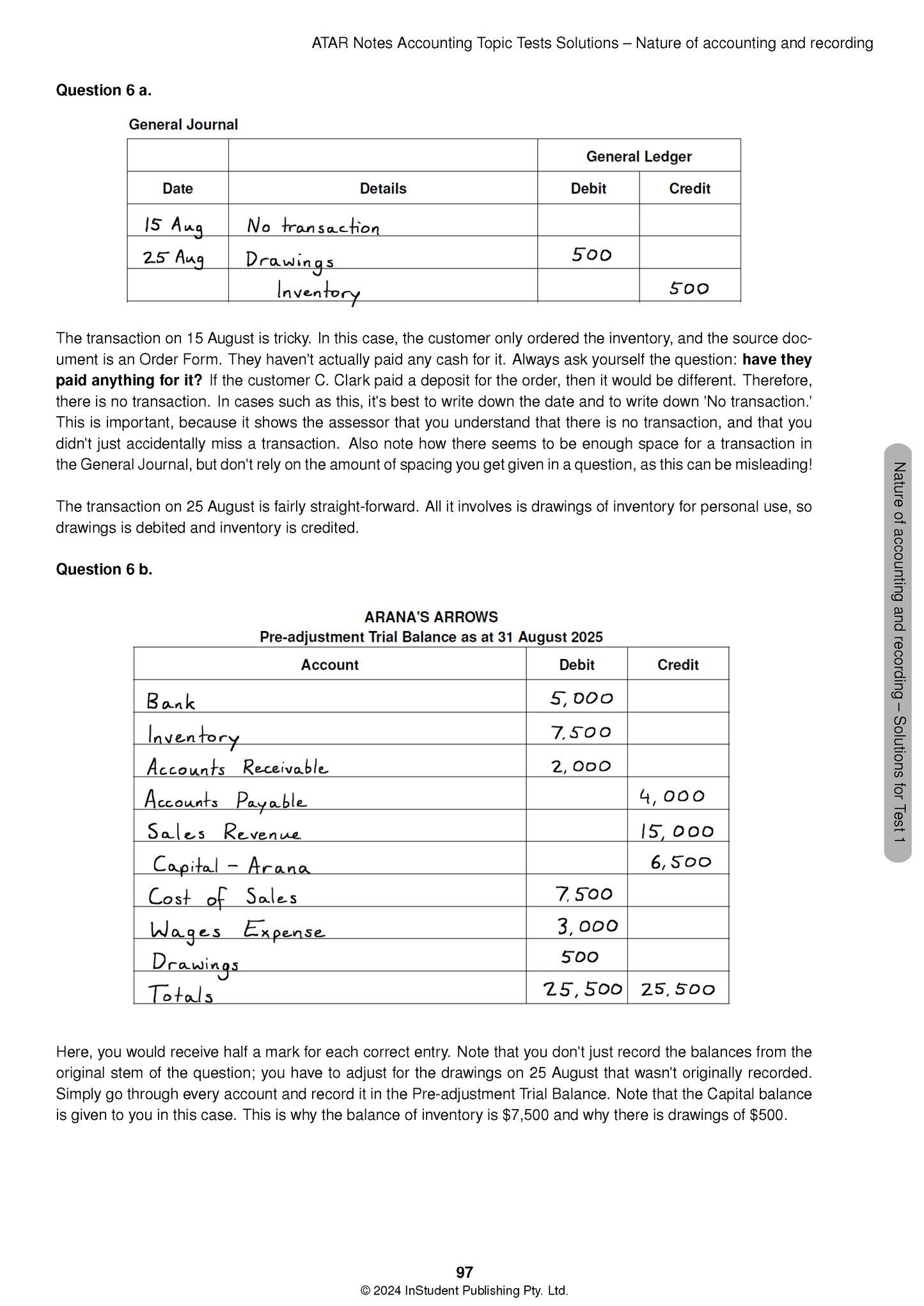 ATAR Notes VCE Accounting 3&4 Topic Tests (2025–2027)