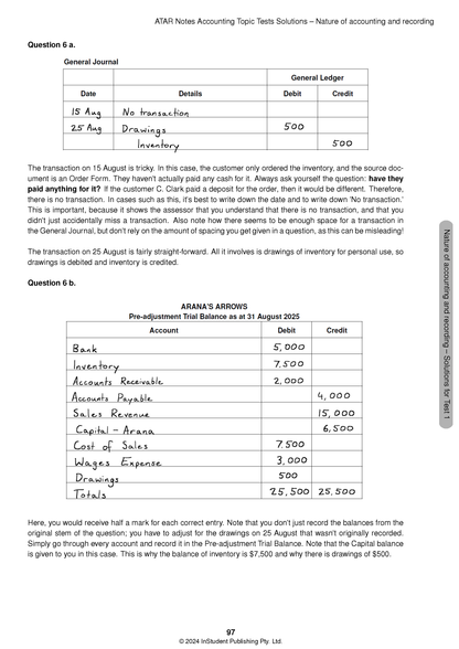 ATAR Notes VCE Accounting 3&4 Topic Tests (2025–2027)