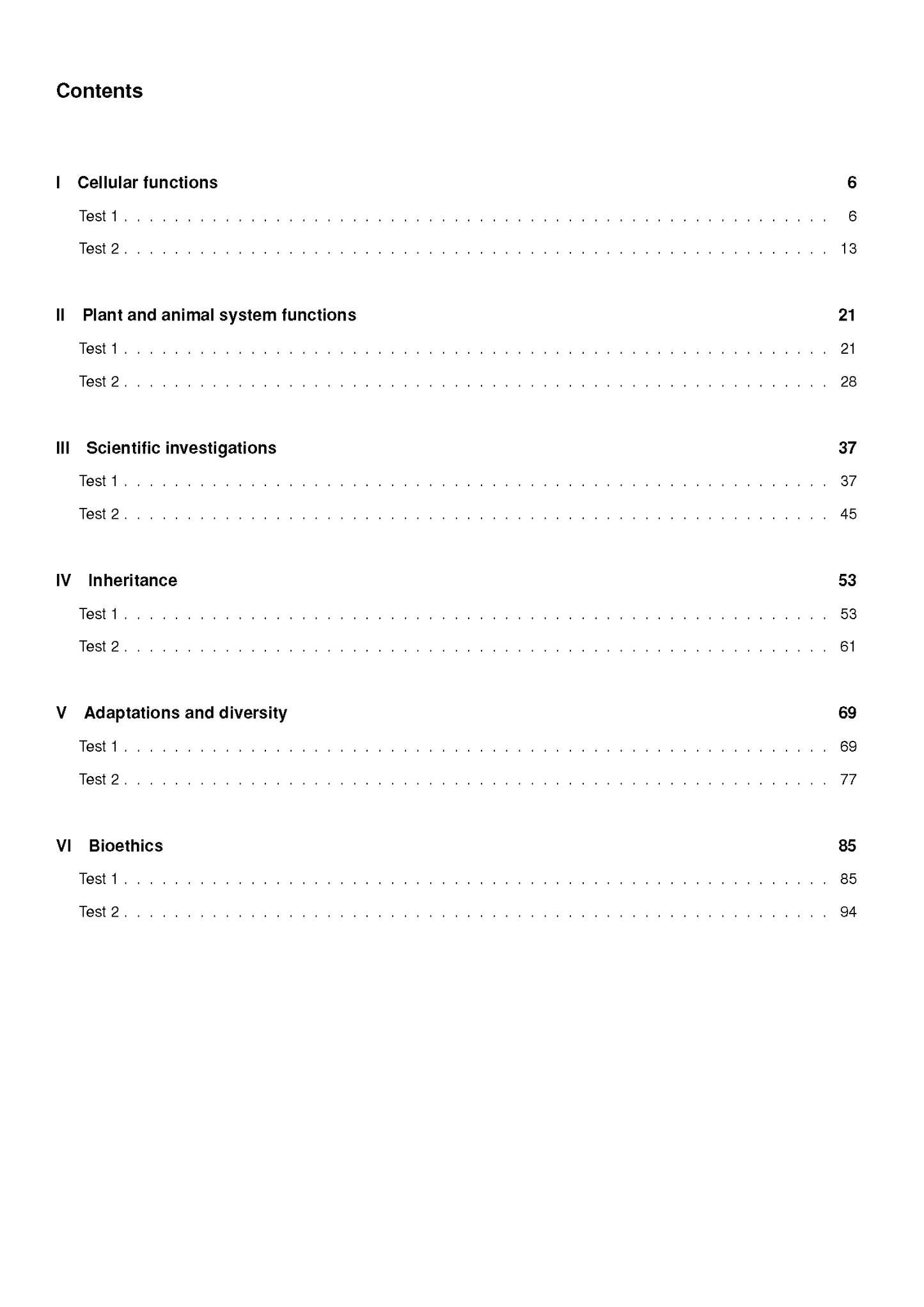 ATAR Notes VCE Biology 1&2 Topic Tests (2025-2026)