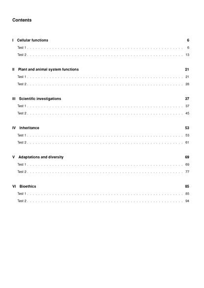 ATAR Notes VCE Biology 1&2 Topic Tests (2025-2026)
