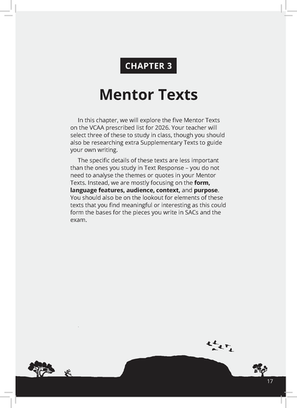 ATAR Notes VCE English 3&4 Frameworks Guide: Writing about country (2026 Edition)