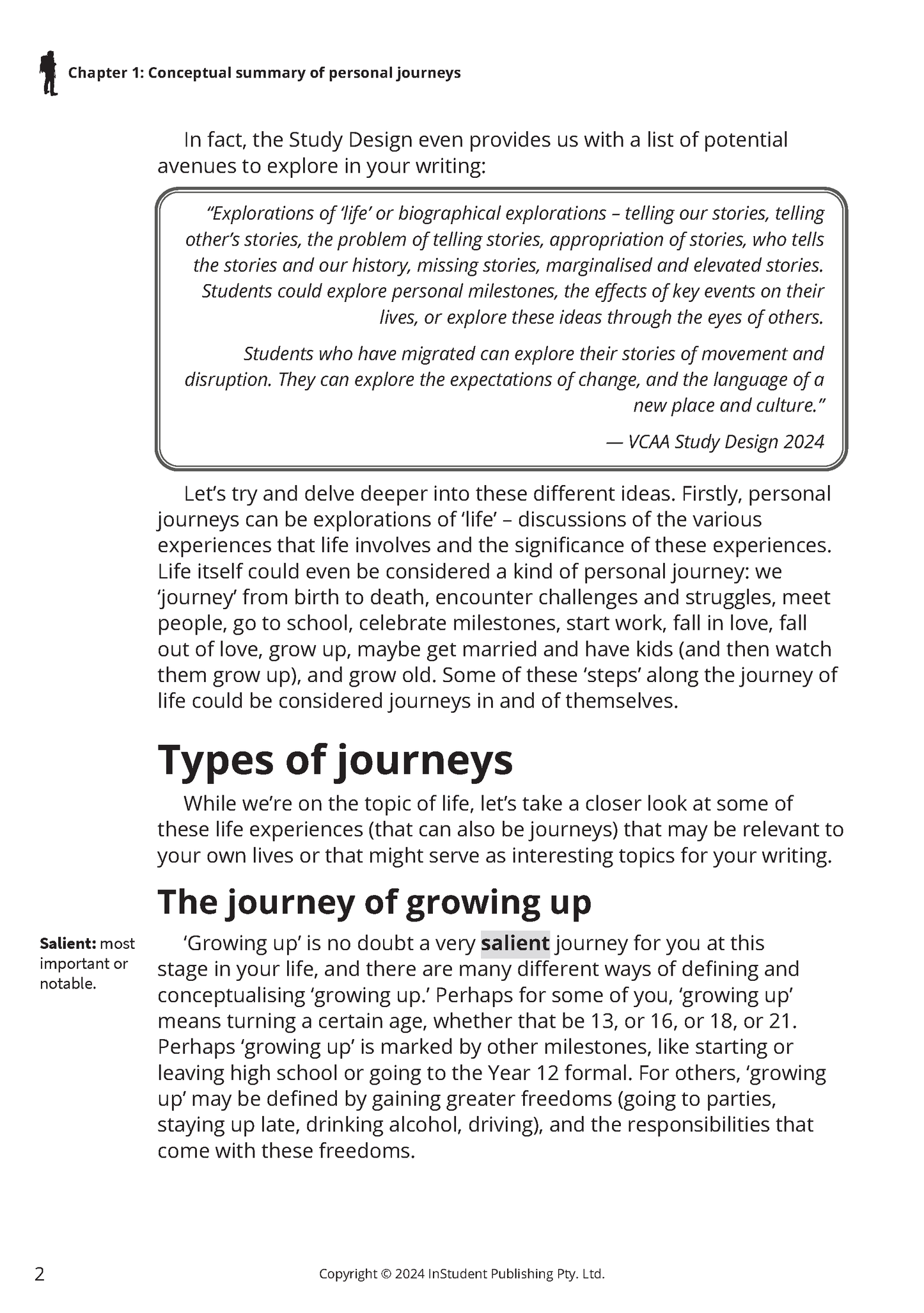 ATAR Notes VCE English 3&4 Frameworks Guide: Writing about personal journeys (2025 Edition)