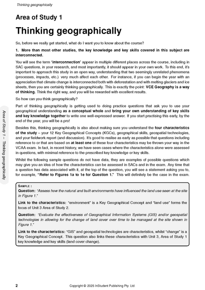 ATAR Notes VCE Geography 3&4 Complete Course Notes (2025-2026)