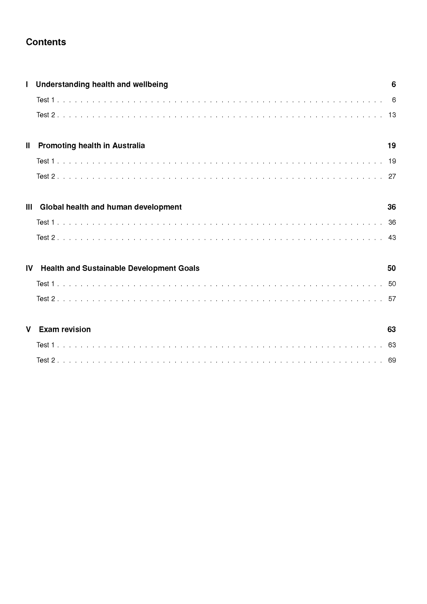 ATAR Notes VCE Health and Human Development (HHD) 3&4 Topic Tests (2025-2027)