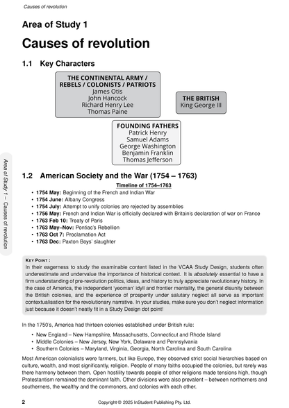ATAR Notes VCE History: Revolutions 3&4 Complete Course Notes (2025-2026)