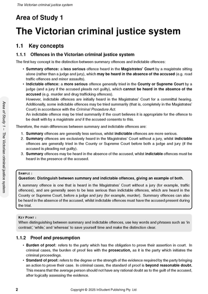 ATAR Notes VCE Legal Studies 3&4 Notes (2026-2028)
