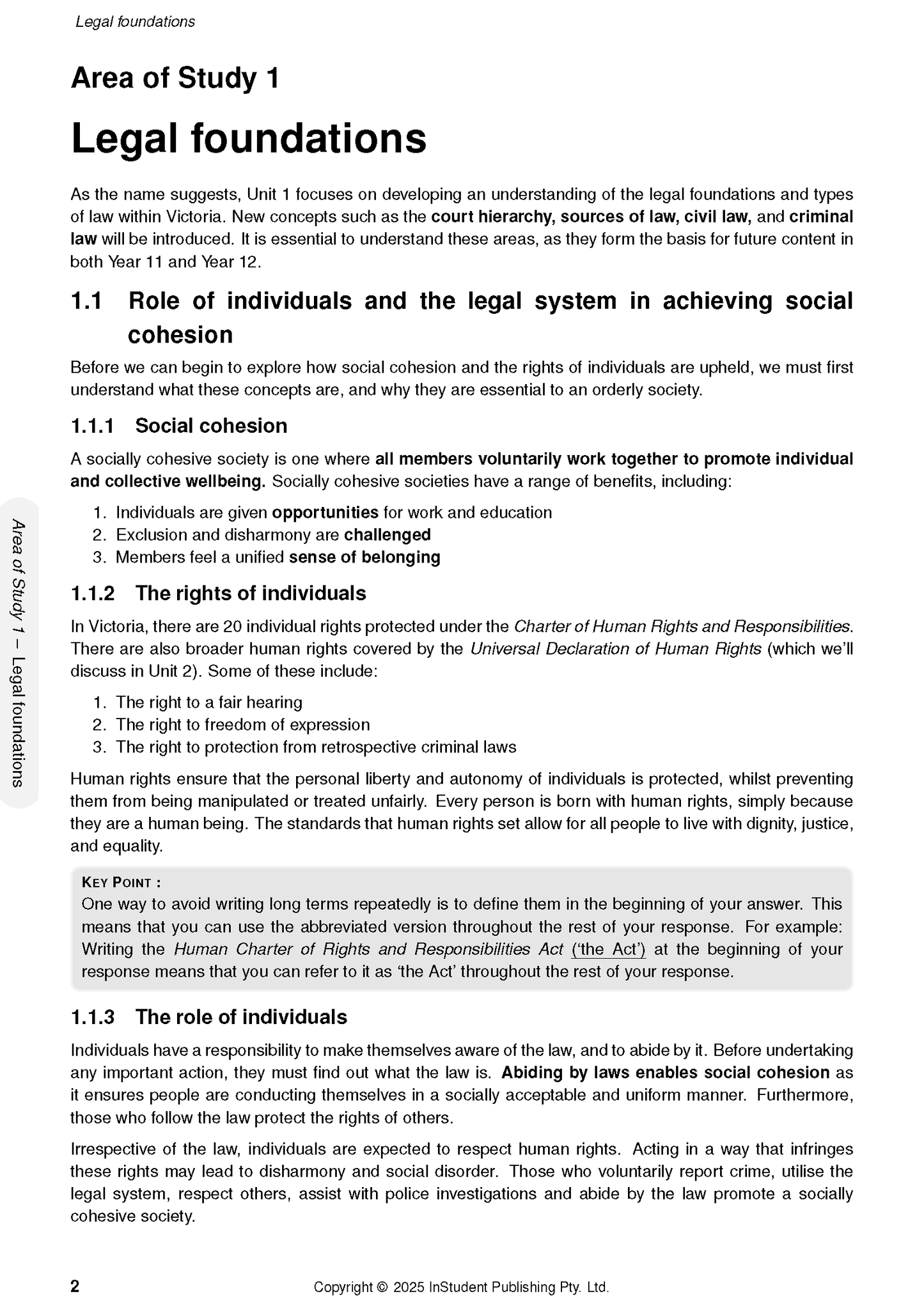 ATAR Notes VCE Legal Studies 1&2 Notes (2026-2028)