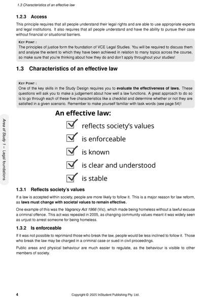 ATAR Notes VCE Legal Studies 1&2 Notes (2026-2028)