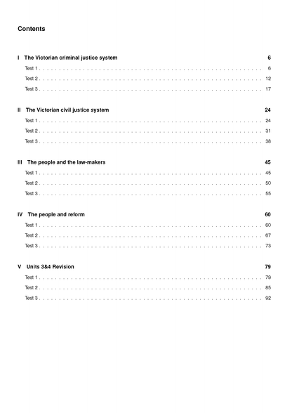 ATAR Notes VCE Legal Studies Units 3&4 Topic Tests (2026-2028)