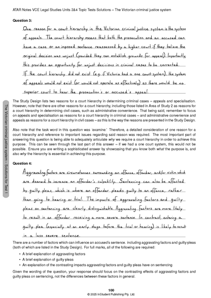 ATAR Notes VCE Legal Studies Units 3&4 Topic Tests (2026-2028)
