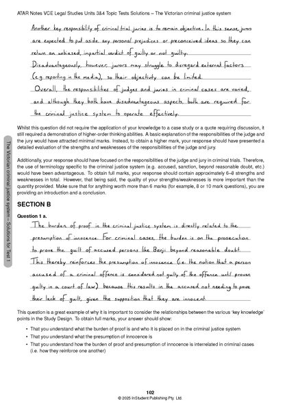 ATAR Notes VCE Legal Studies Units 3&4 Topic Tests (2026-2028)