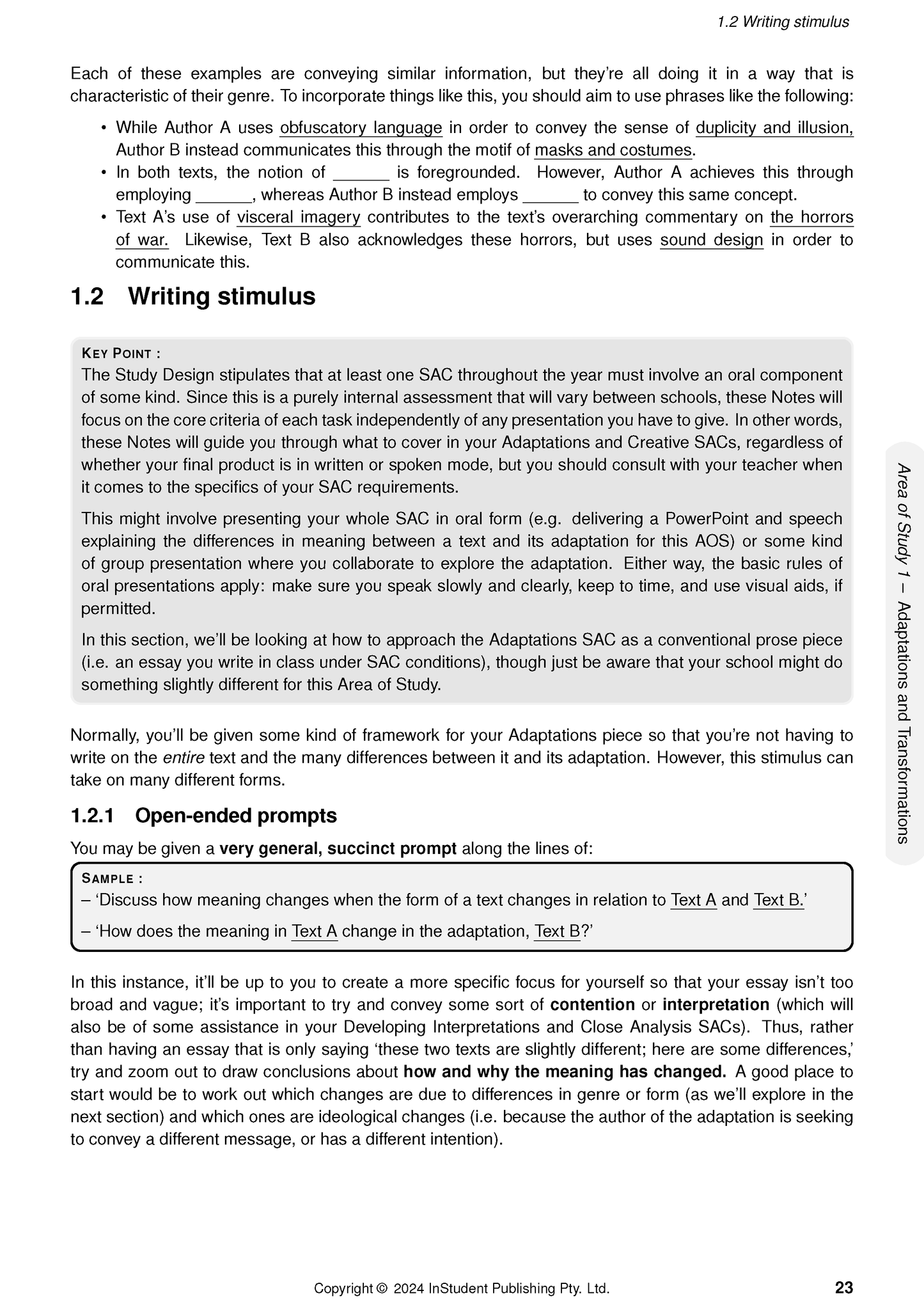 ATAR Notes VCE Literature 3&4 Notes (2024-2026)