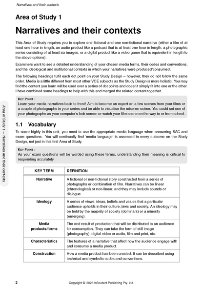 ATAR Notes VCE Media 3&4 Notes (2026-2028)