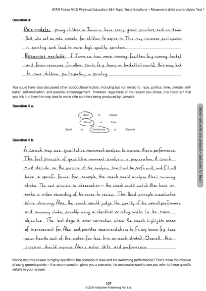 ATAR Notes VCE Physical Education (PE) 3&4 Topic Tests (2025–2027)