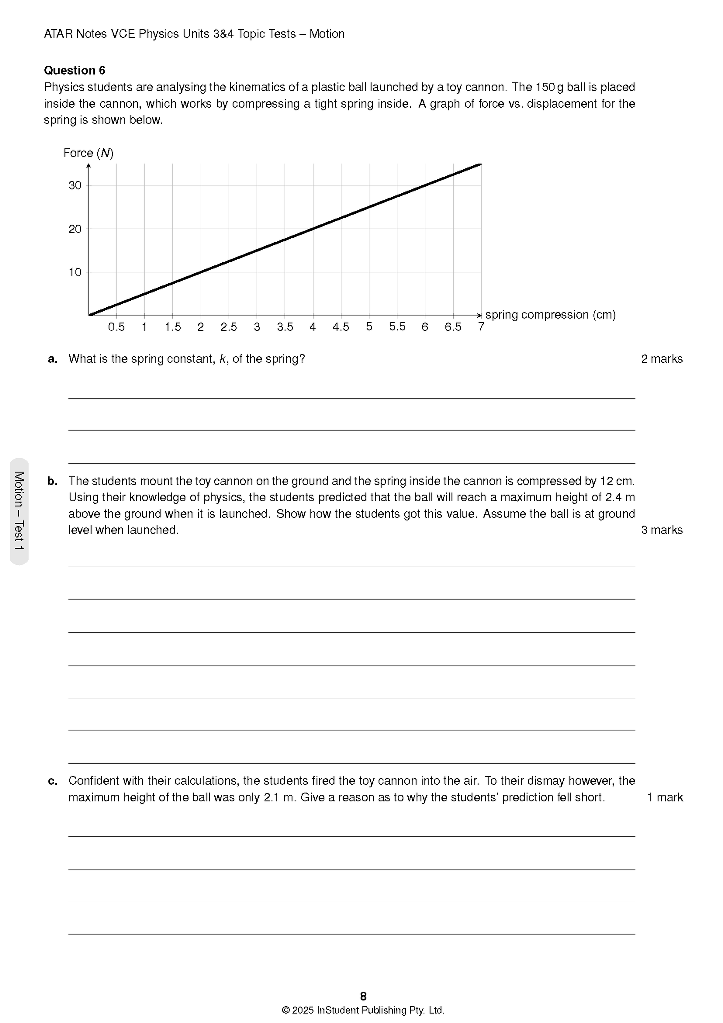 ATAR Notes VCE Physics 3&4 Topic Tests (2025-2027)