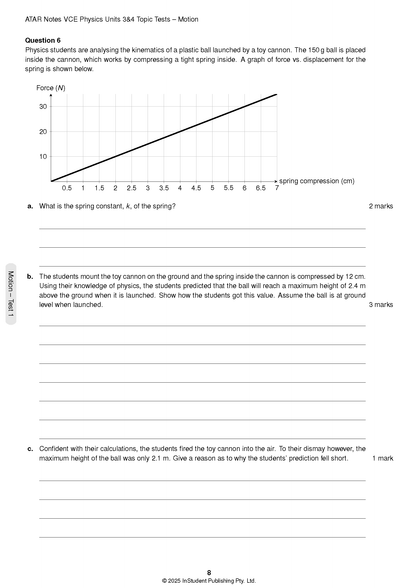 ATAR Notes VCE Physics 3&4 Topic Tests (2025-2027)