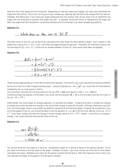 ATAR Notes VCE Physics 3&4 Topic Tests (2025-2027)