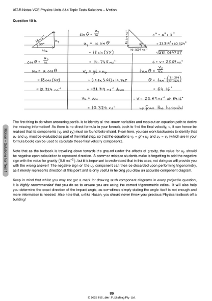 ATAR Notes VCE Physics 3&4 Topic Tests (2024-2025)