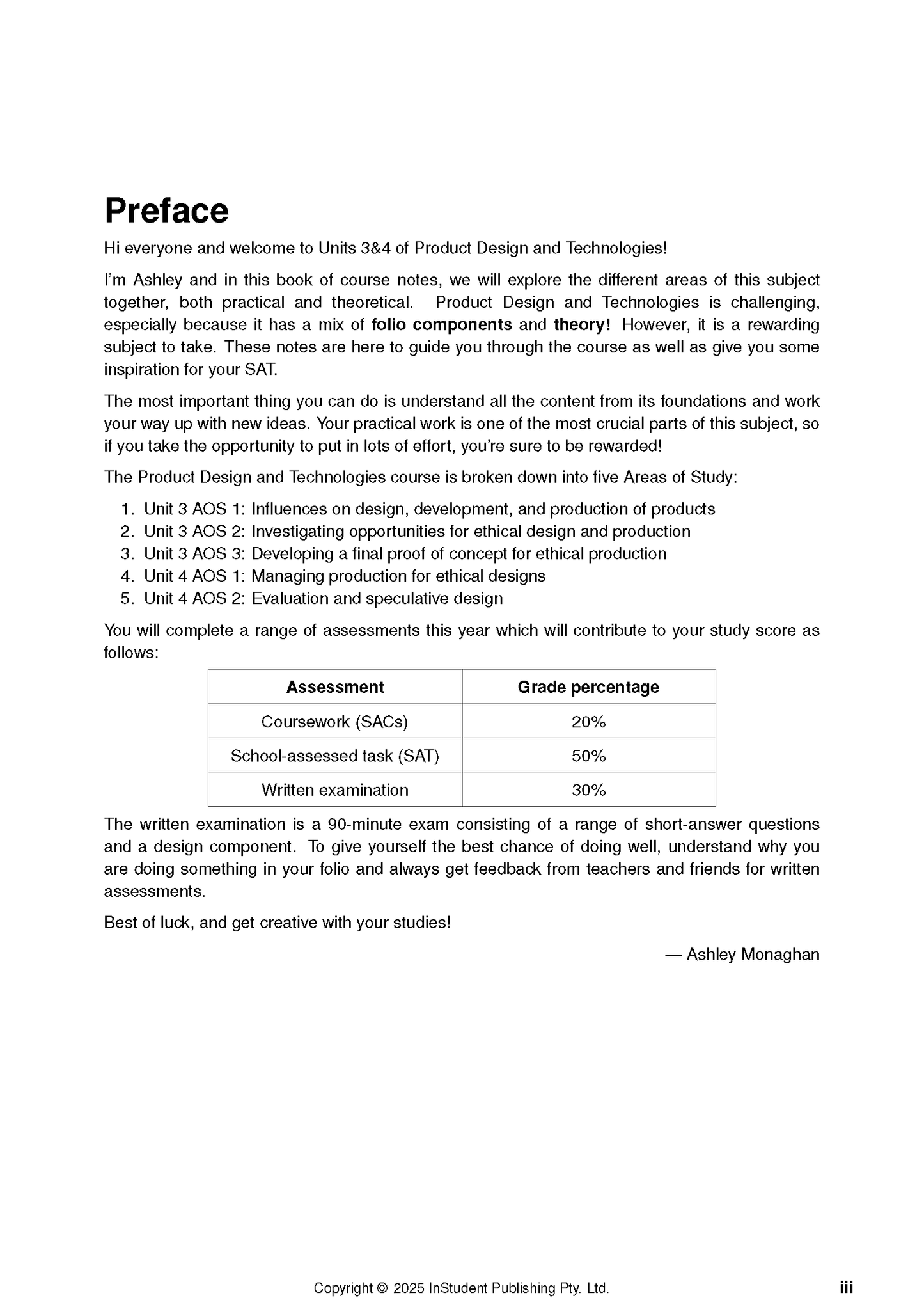 ATAR Notes VCE Product Design and Technology 3&4 Notes (2026-2028)