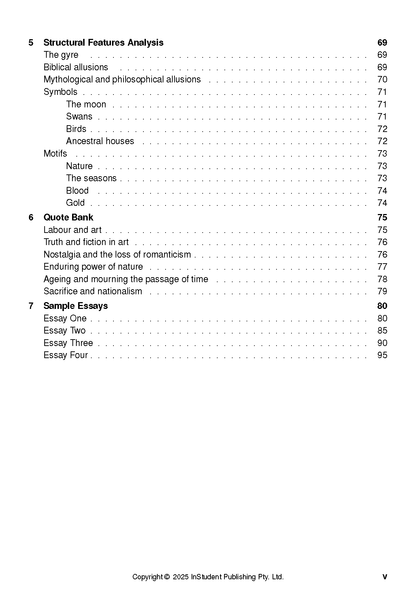 ATAR Notes Text Guide: Selected Poems by W.B. Yeats