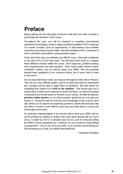ATAR Notes WACE Year 12 Physics 3&4 Notes (2026-2028)