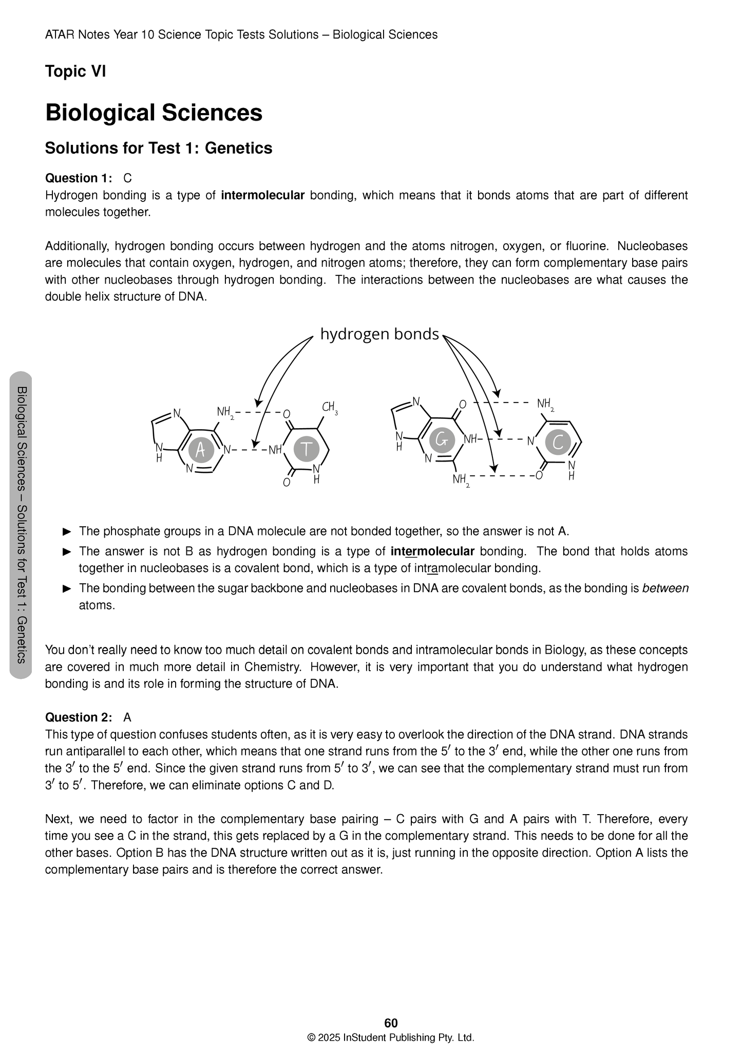 ATAR Notes Year 10 Science Topic Tests (2026-2028)