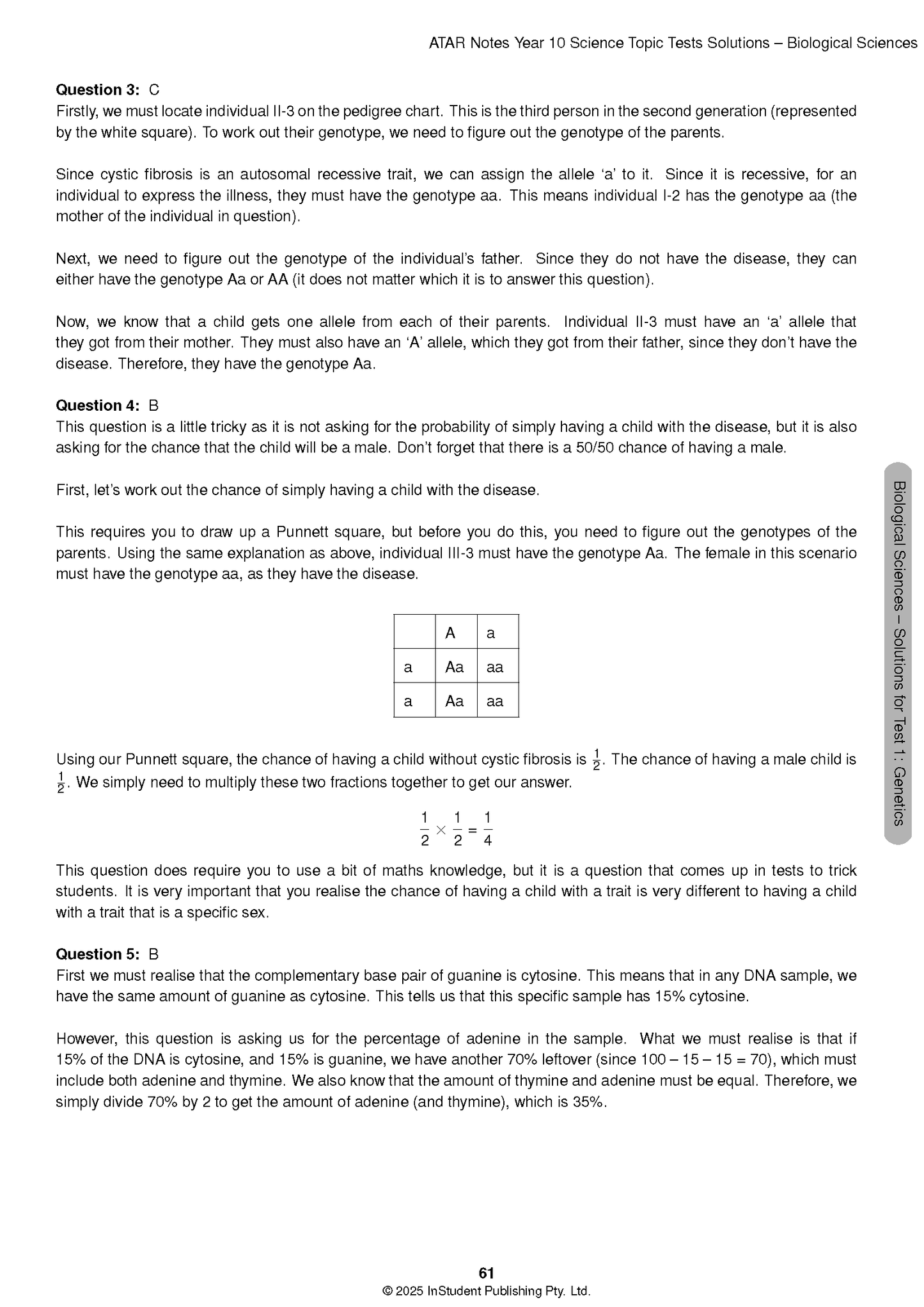 ATAR Notes Year 10 Science Topic Tests (2026-2028)