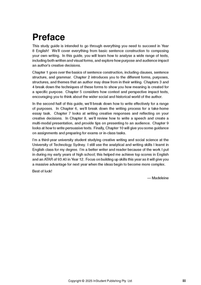 Year 8 Course Notes Bundle