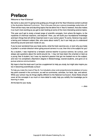 Year 8 Course Notes Bundle