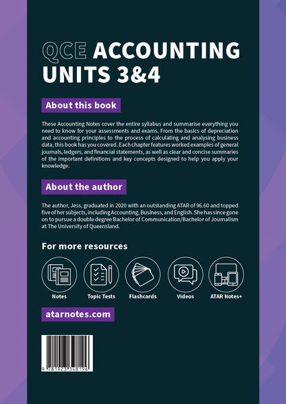 ATAR Notes QCE Accounting 3&4 Complete Course Notes (2026-2028)