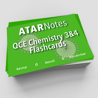 ATAR Notes Flashcards: QCE Chemistry 3&4 (2026-2028)