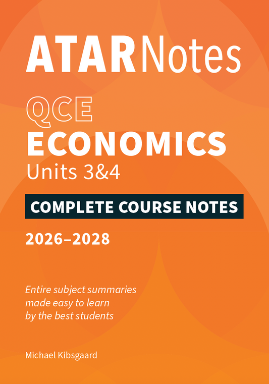 ATAR Notes QCE Economics 3&4 Complete Course Notes (2026-2028)