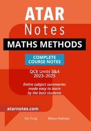 ATAR Notes QCE Maths Methods 3&4 Complete Course Notes